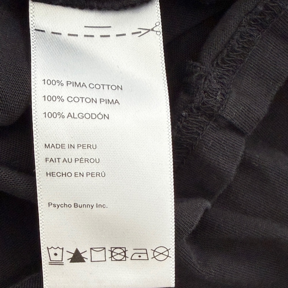 Psycho Bunny Kids (sz M 10/12)  Mentz Graphic Black Tee - Picture 7 of 7